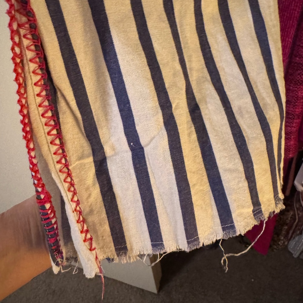Indigo Rein Navy and White Striped Pants - Picture 4 of 10